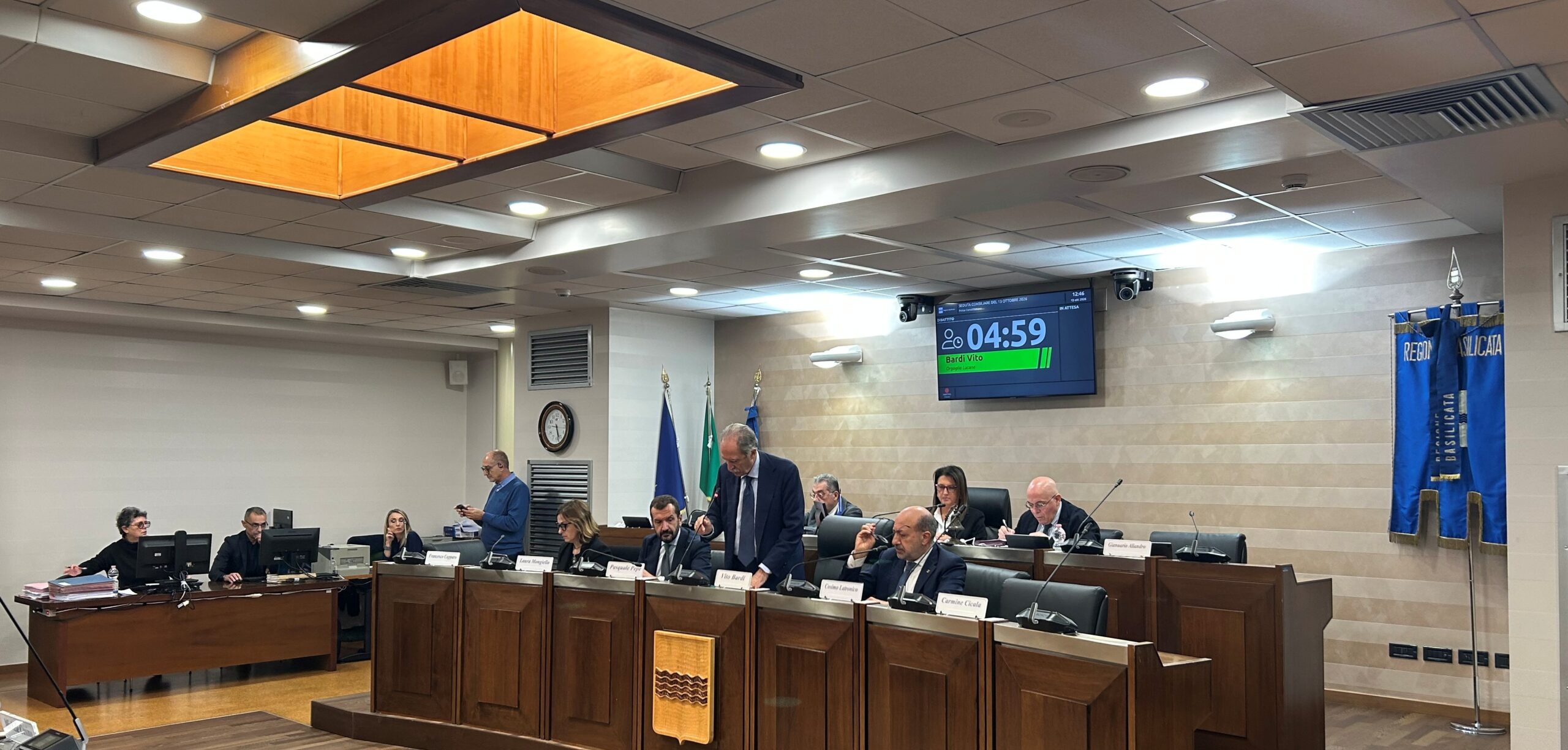 Un momento dei lavori consiliari